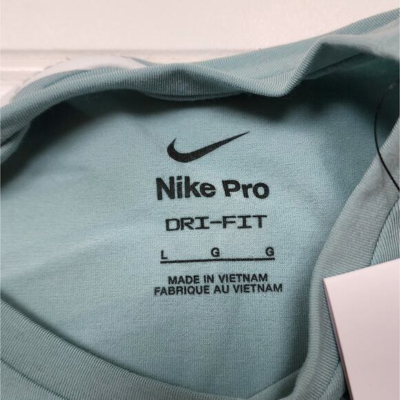 NWT Nike Pro Girls Dri-Fit Training Tank Top Size L Cannon - Picture 2 of 4